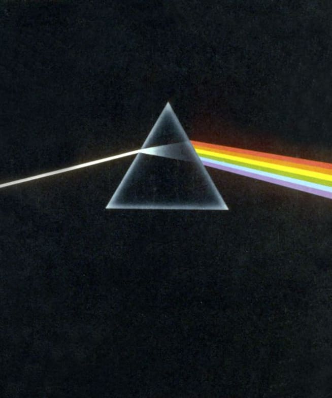 Portada del álbum &#039;Dark  side of the moon&#039; de Pink Floyd.