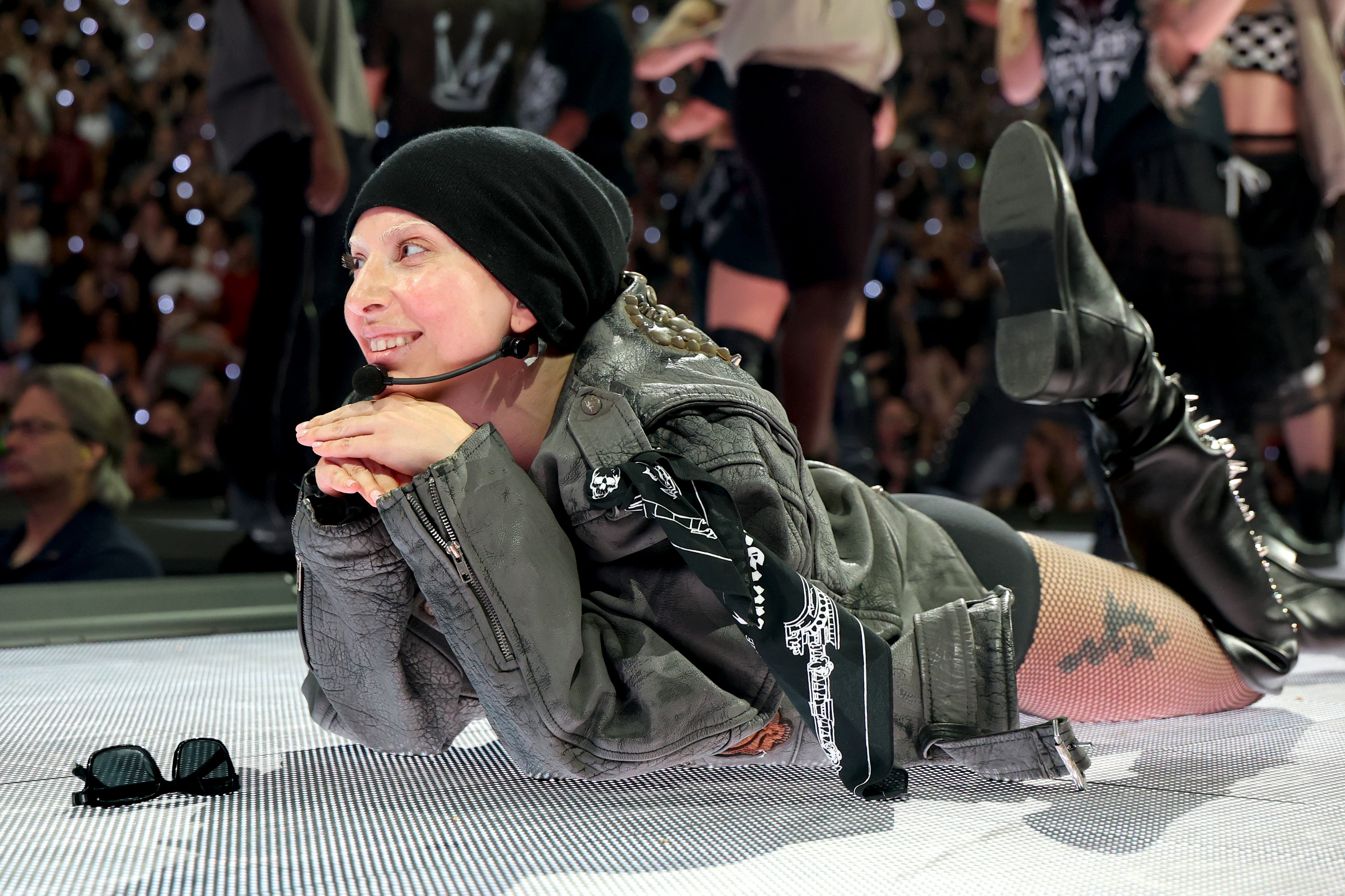 Lady Gaga actúa en el escenario durante la gira The MAYHEM Ball Tour en el Madison Square Garden el 22 de agosto de 2025 en la ciudad de Nueva York. Kevin Mazur via Getty Images
