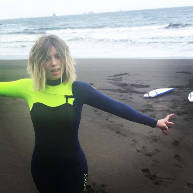 Cristina Boscá, enamorada del surf.