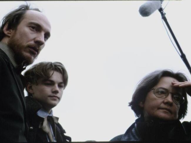 (De izq a der) David Thewlis, Leonardo DiCaprio y Agnieszka Holland en el rodaje de &#039;Vidas al límite&#039;
