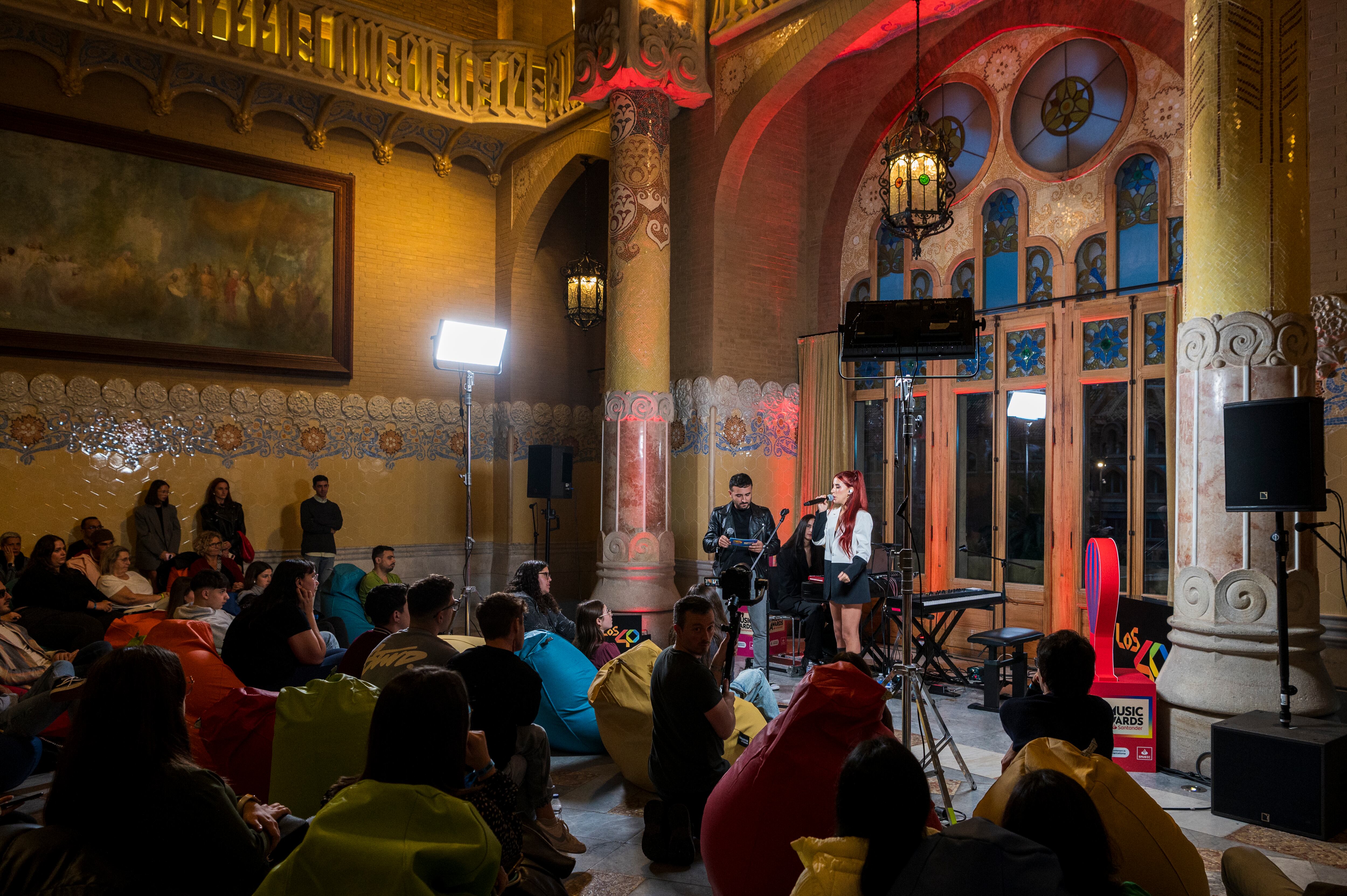 El recinto modernista de Barcelona fue también protagonista del secret show de Vicco.