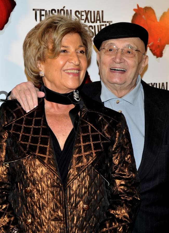 Tony Leblanc y su mujer, Isabel, en la presentación de la película 'Tension Sexual No Resuelta' en 2010 en Madrid