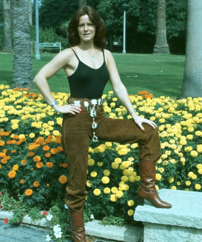 Anni-Frid Lyngstad, en un retrato para el grupo ABBA, en 1970.