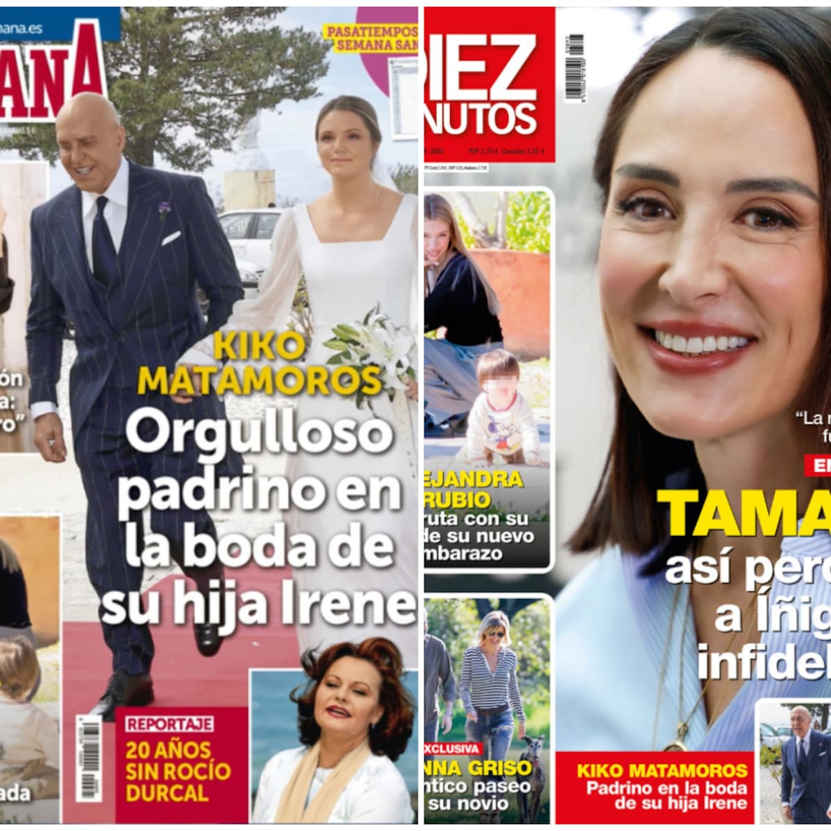 Las portadas de las revistas del corazón del 25 de marzo: Tamara Falcó, Rocío Dúrcal, Alejandra Rubio y Sofía Ellar
