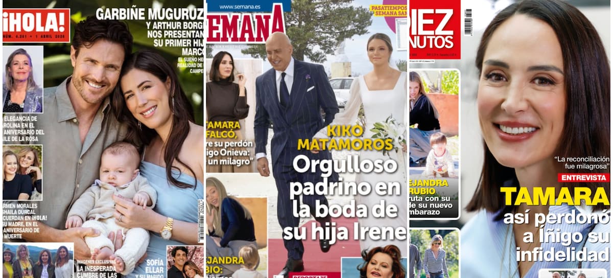 Las portadas de las revistas del corazón de hoy, 25 de marzo (Instagram)