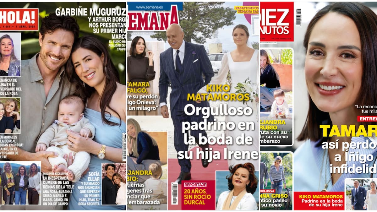 Las portadas de las revistas del corazón de hoy, miércoles 25 de marzo: Tamara Falcó, Rocío Dúrcal, Alejandra Rubio y Sofía Ellar | LOS40