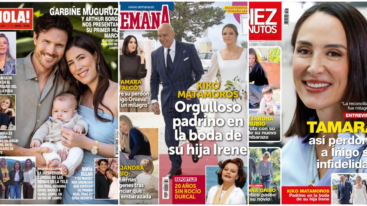 Las portadas de las revistas del corazón del 25 de marzo: Tamara Falcó, Rocío Dúrcal, Alejandra Rubio y Sofía Ellar