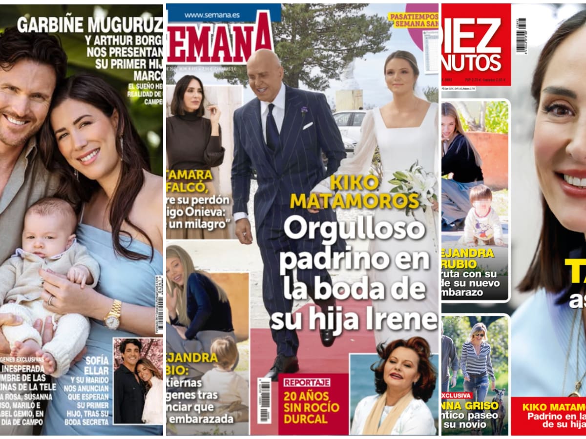 Las portadas de las revistas del corazón de hoy, miércoles 25 de marzo: Tamara Falcó, Sofía Ellar, Rocío Dúrcal y Alejandra Rubio