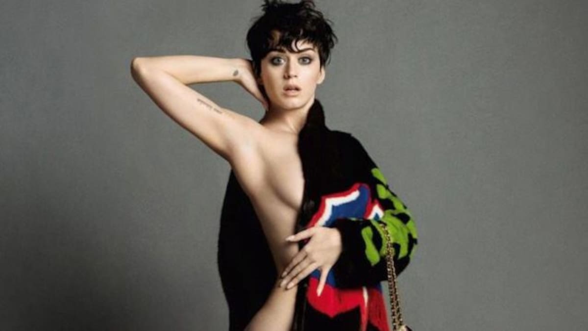 Katy Perry super hot en la sesión de fotos de Moschino