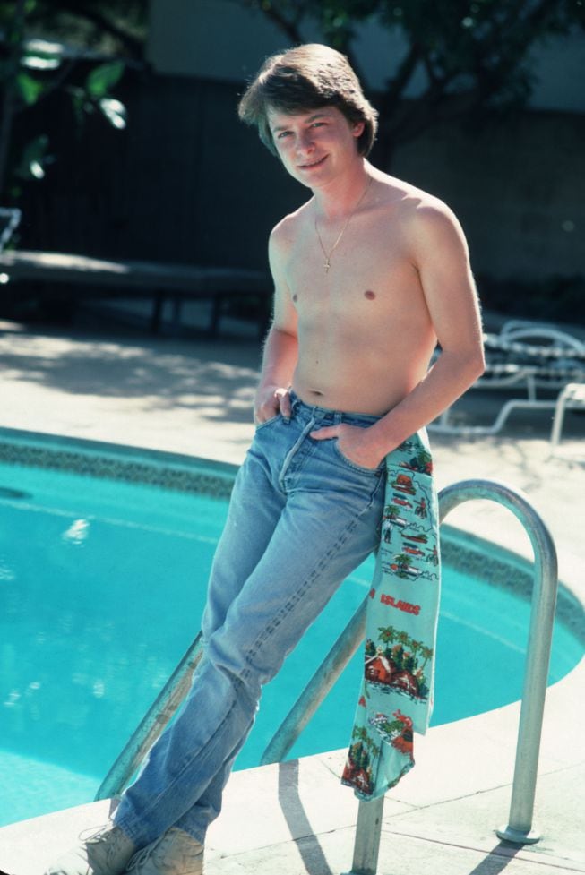 Michael J. Fox una fotografía tomada en 1982.