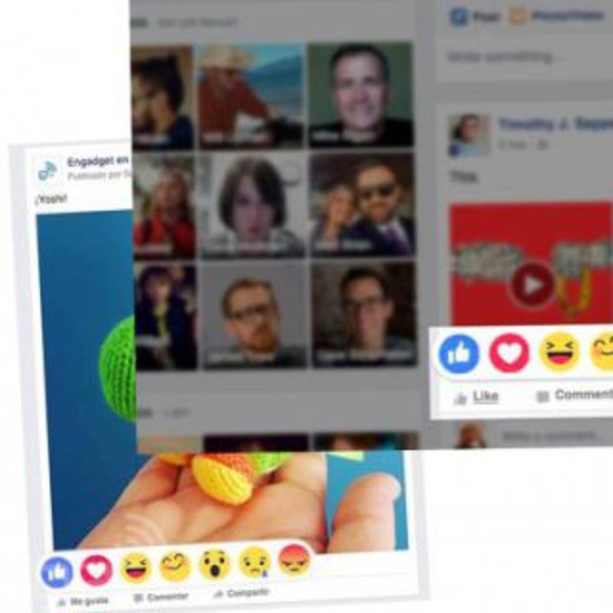 Facebook presenta nuevos botones para la red social