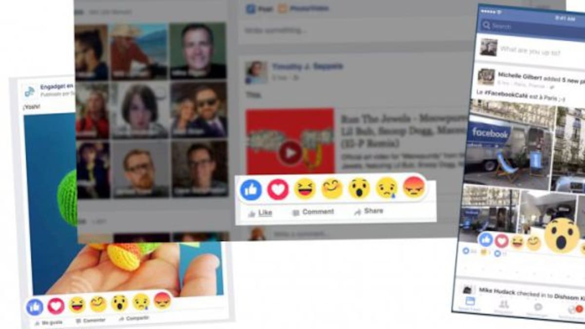 Facebook presenta nuevos botones para la red social