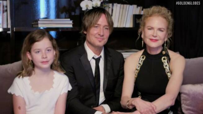 Nicole Kidman y sus hijas en los Golden Globes