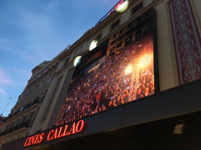 En la pantalla de Callao se muestra toda la gente que había acudido