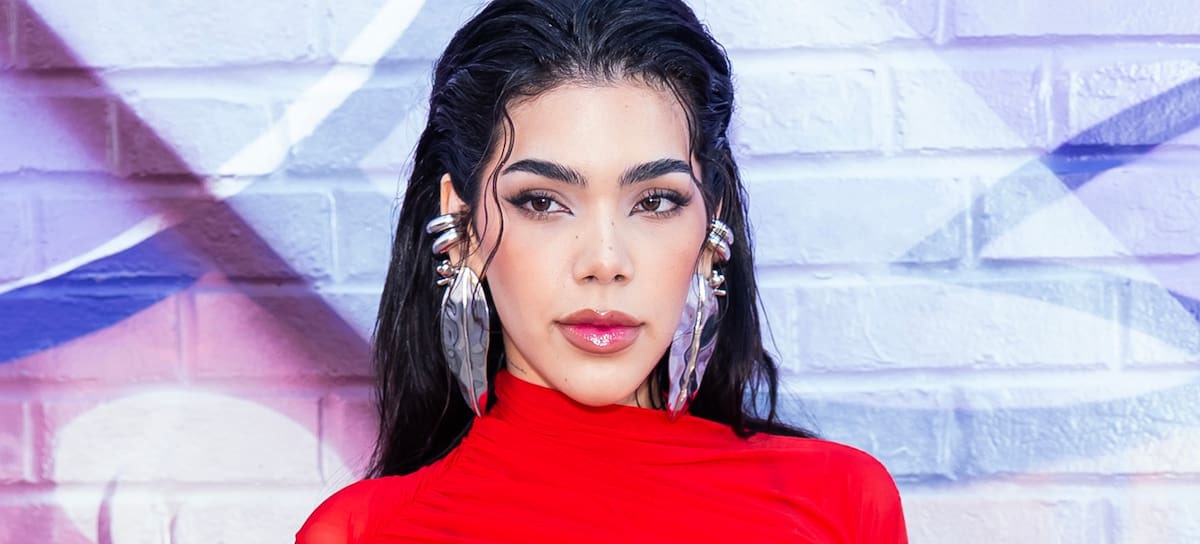 Kenia Os, en el desfile de Off-White, en la Semana de la Moda de Nueva York 2025.