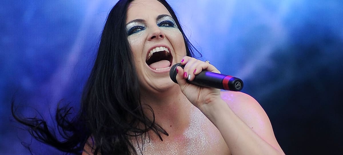 Amy Lee (Evanescence), en un festival en 2012