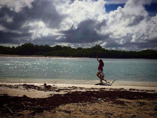 Paulina Rubio disfrutando de su embarazo con su hijo Andrea Nicolás (Instagram).