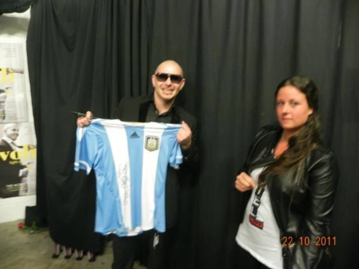 Pitbull - Antes de su Show en American Airline Arena - Miami.