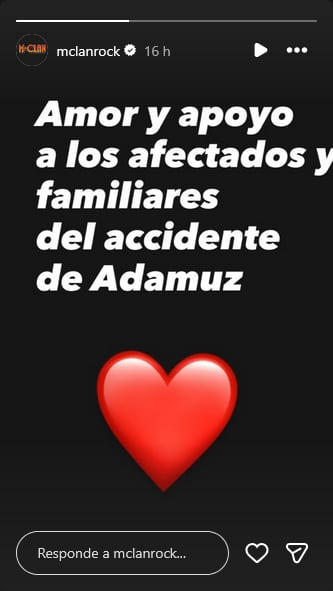 Historia de M-Clan en solidaridad con los afectados por el accidente de Adamuz.