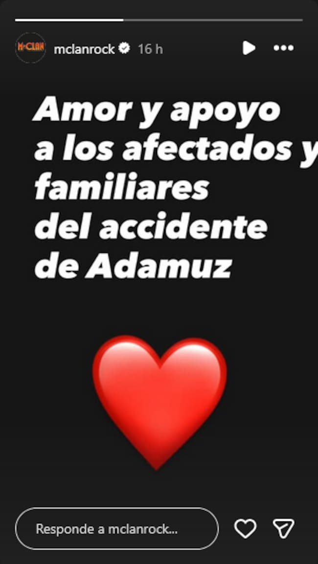 Historia de M-Clan en solidaridad con los afectados por el accidente de Adamuz.