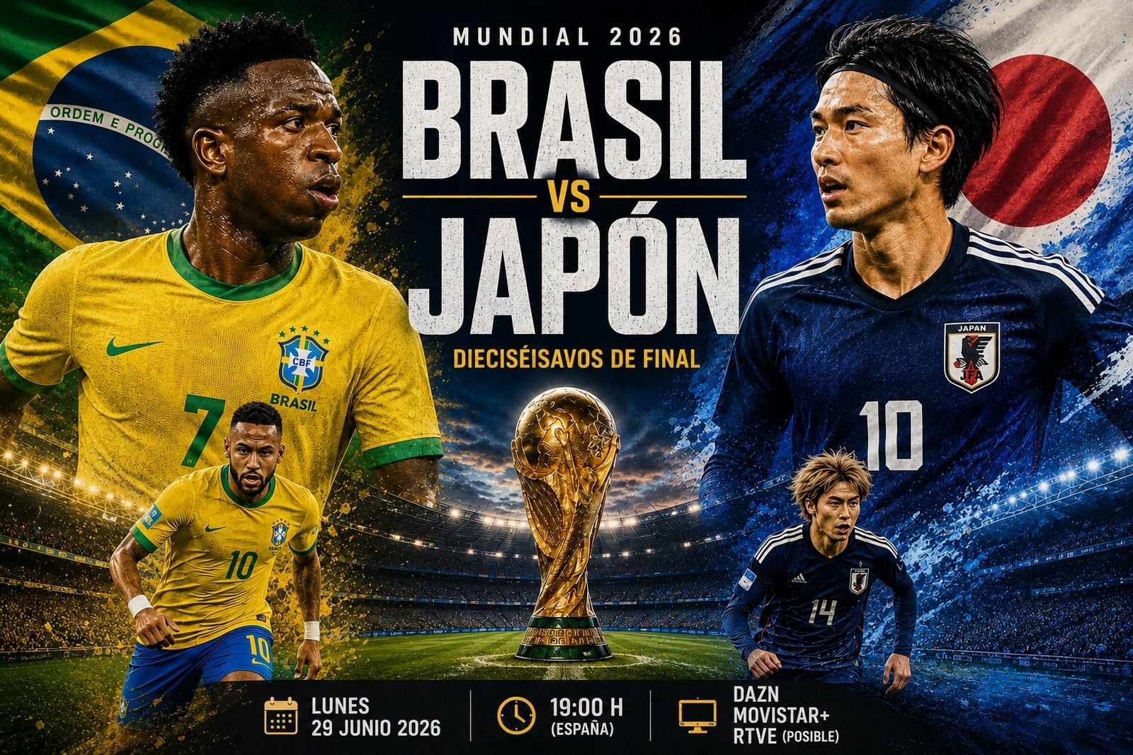 Brasil VS Japón Mundial 2026