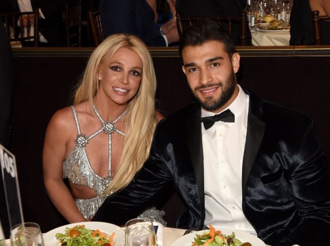 Britney Spears junto a su marido, Sam Asghari.