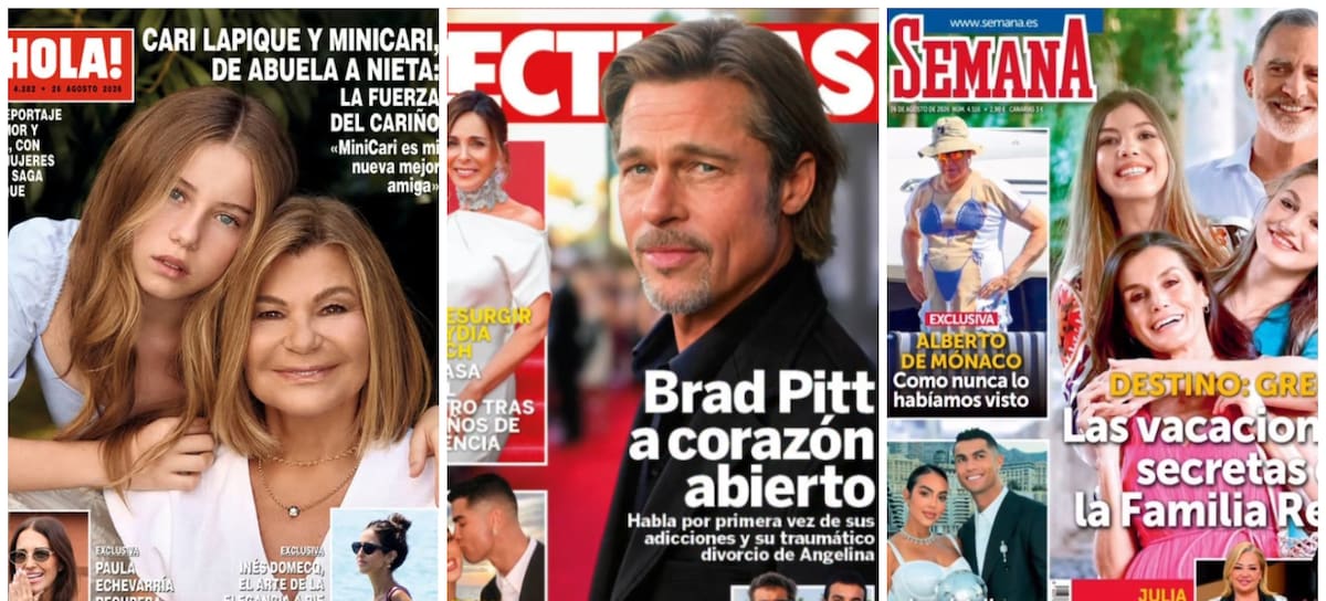 Las portadas de las revistas del corazón de hoy, 19 de agosto de 2026 (Instagram)