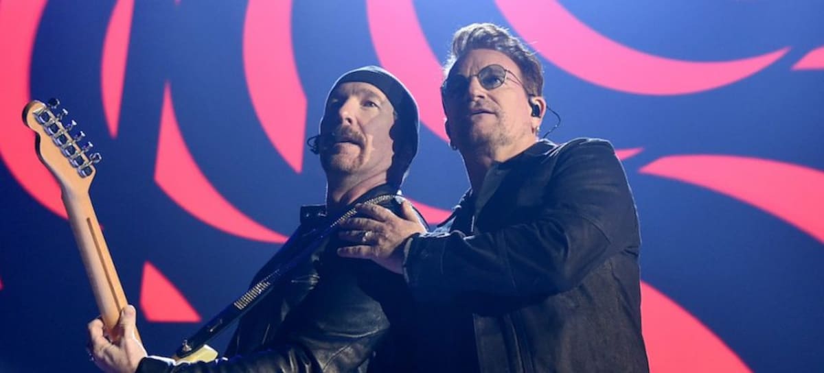 Bono y The Edge (U2), en concierto