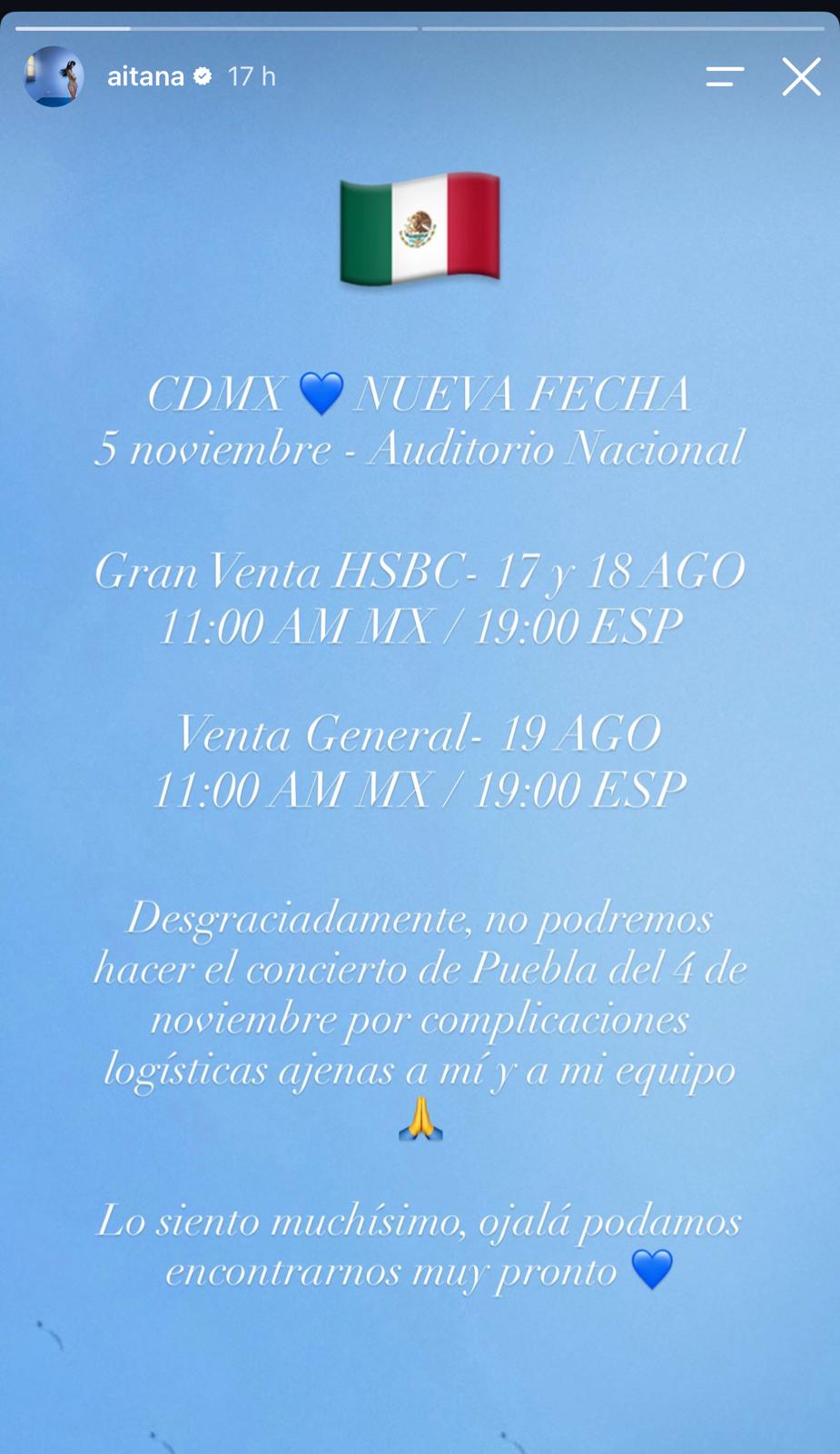 Aitana en Instagram