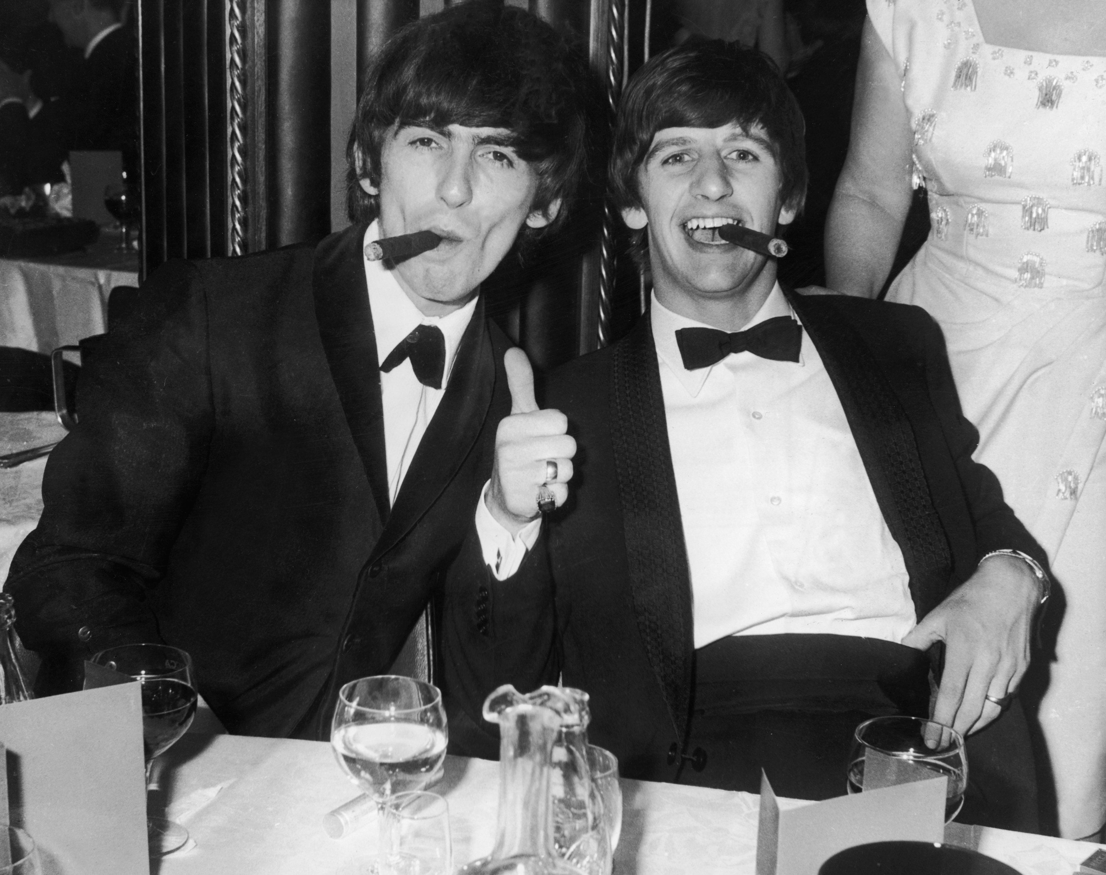 George Harrison y Ringo Starr