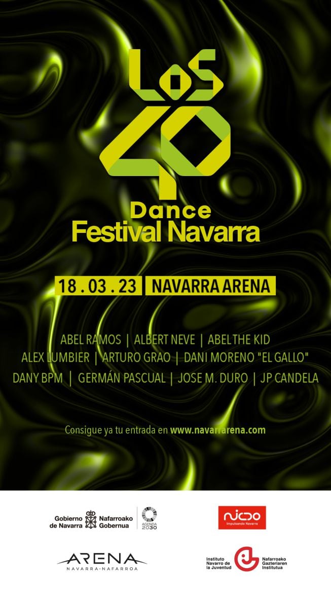 Cartel de LOS40 Dance Festival Navarra