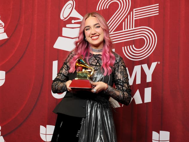 Ela Taubert, ganadora del premio Best New Artist en los Latin GRAMMY 2024. (Photo by Dia Dipasupil/Getty Images)