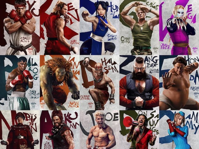 El cast de Street Fighter al completo