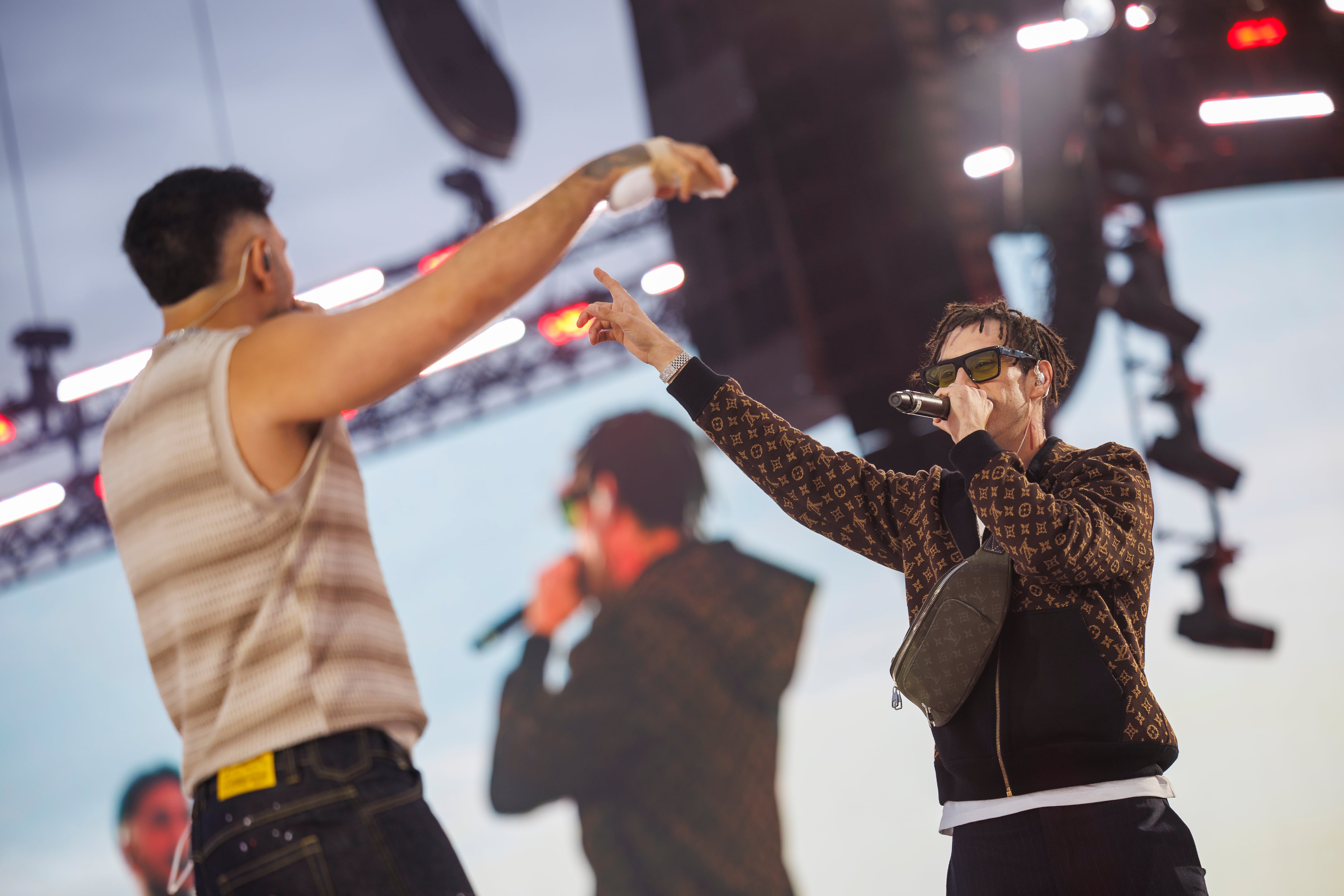 Omar Montes y Kidd Keo en el Coca-Cola Music Experience 2026. / Nabscab