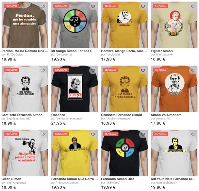 Camisetas de Fernando Simón para todos los gustos