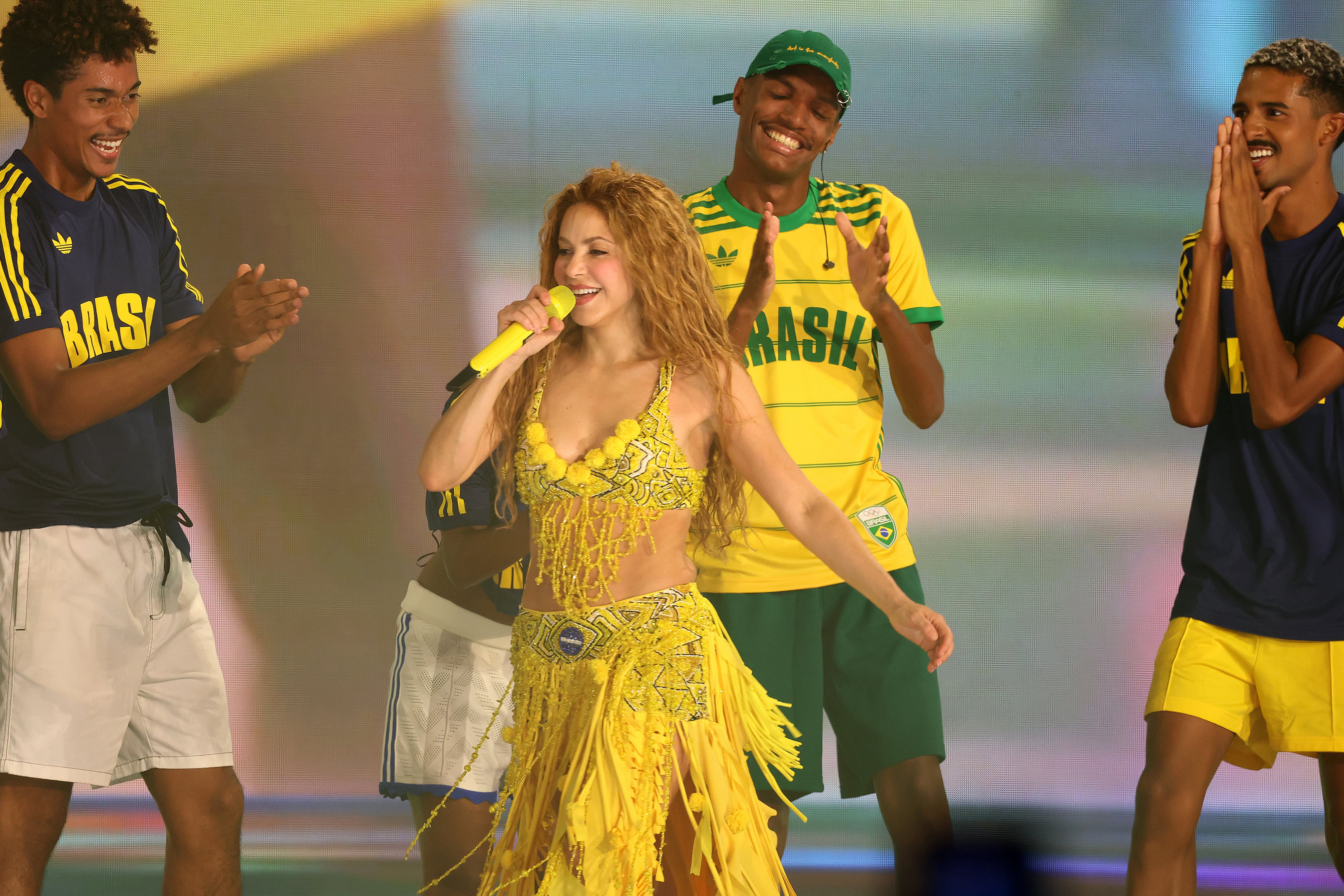 Shakira en su concierto de Copacabana.