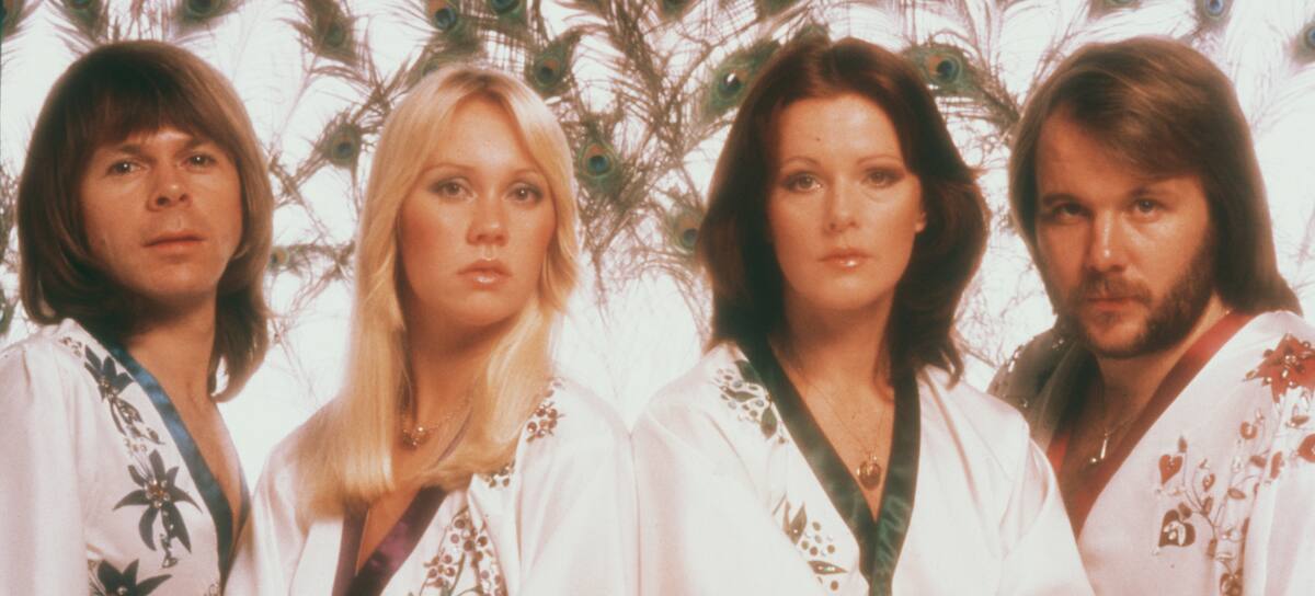 La banda sueca ABBA en 1976.