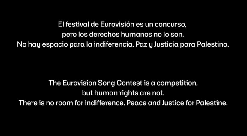 RTVE lanza un contundente mensaje en el arranque de Eurovisión 2026 en pleno boicot por Gaza: "No hay espacio para la indiferencia"