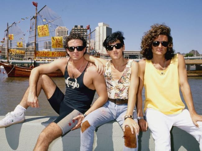 El grupo español Mecano, en Australia, en 1988.