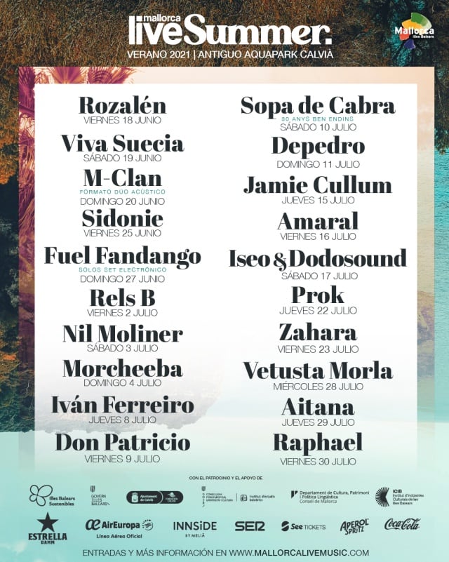 Cartel del Mallorca Live Summer 2021