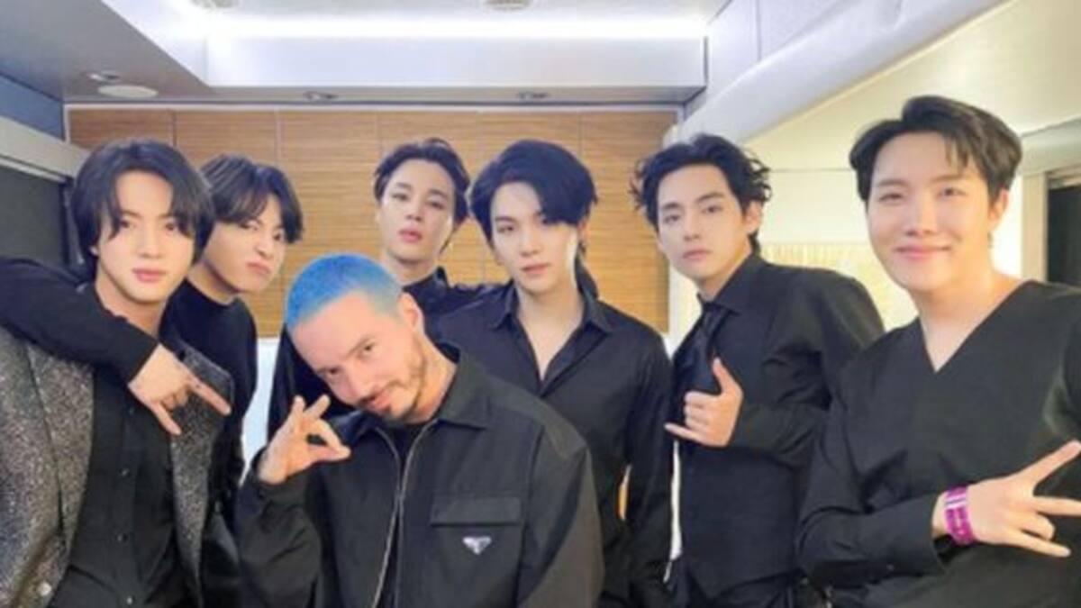 ¡Cada vez más cerca! J Balvin fue visto con Jimin y J-Hope de BTS