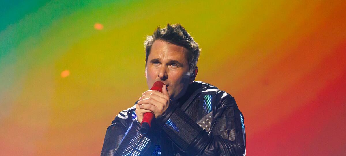Matthew Bellamy, de Muse, en iHeartRadio Music Festival 2026.