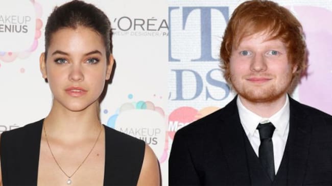 Ed Sheeran y Barbara Palvin.