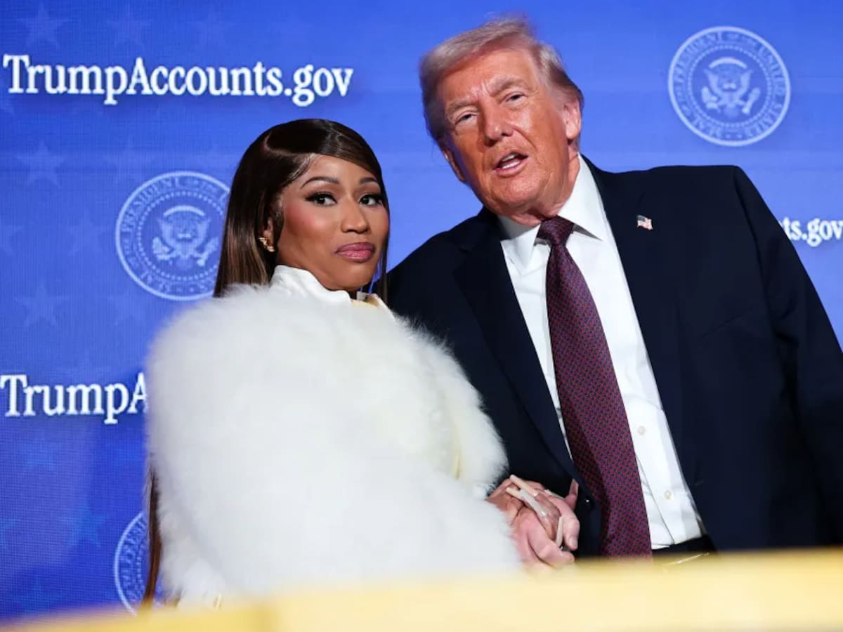 Nicki Minaj sorprende en un acto con Donald Trump: "Soy la fan número uno del presidente"