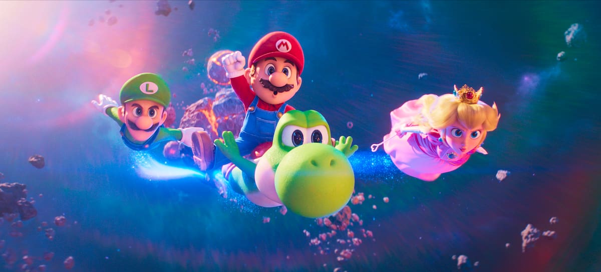 Luigi, Mario, Yoshi y Peach en 'SUPER MARIO GALAXY LA PELÍCULA. / Universal Pictures