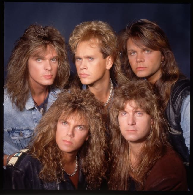 Europe, banda sueca de rock, en 1988.