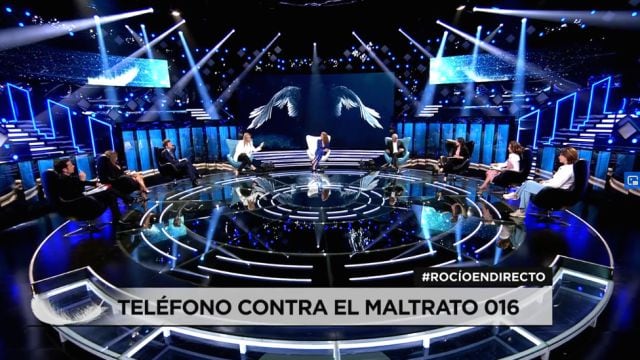 Rocío Carrasco en el plató de Telecinco