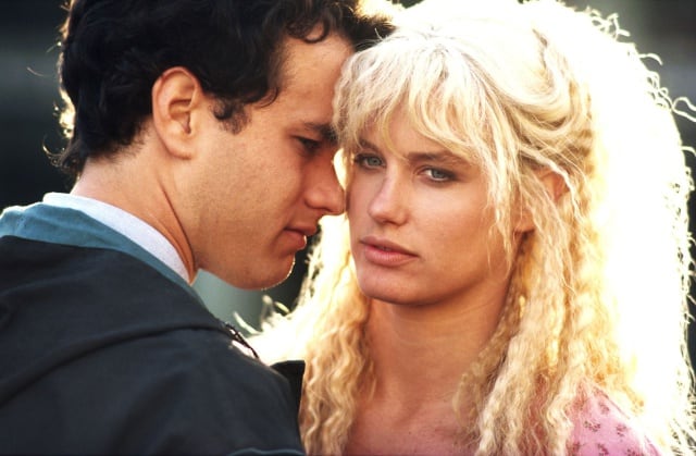 Tom Hanks y Daryl Hannah en un fotograma de 1,2,3 Splash