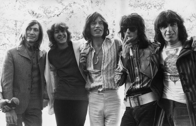 Los Rolling Stones posando en Hyde Park, Londres, en 1969. 