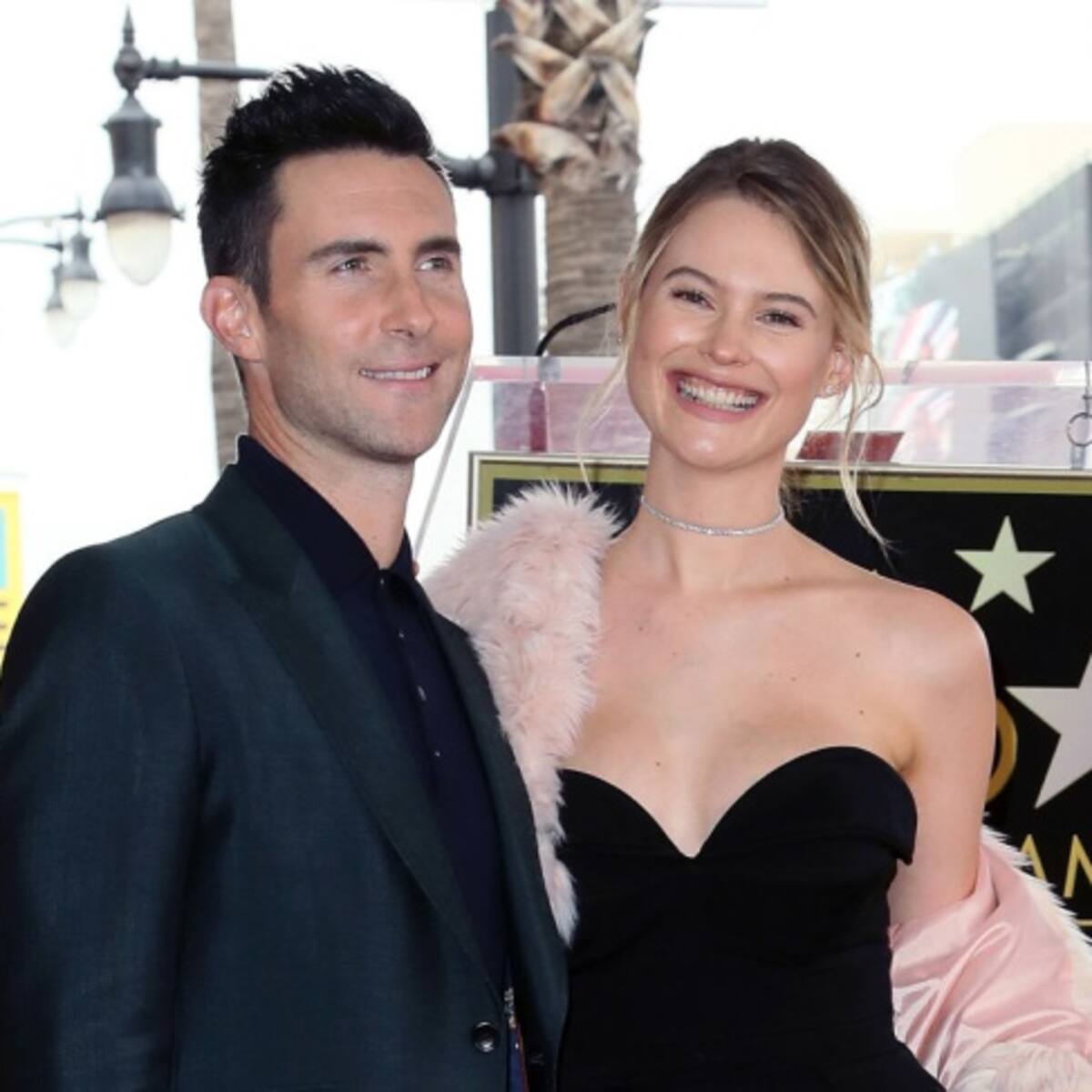 Hija de Adam Levine se robó las miradas en el Paseo de la Fama